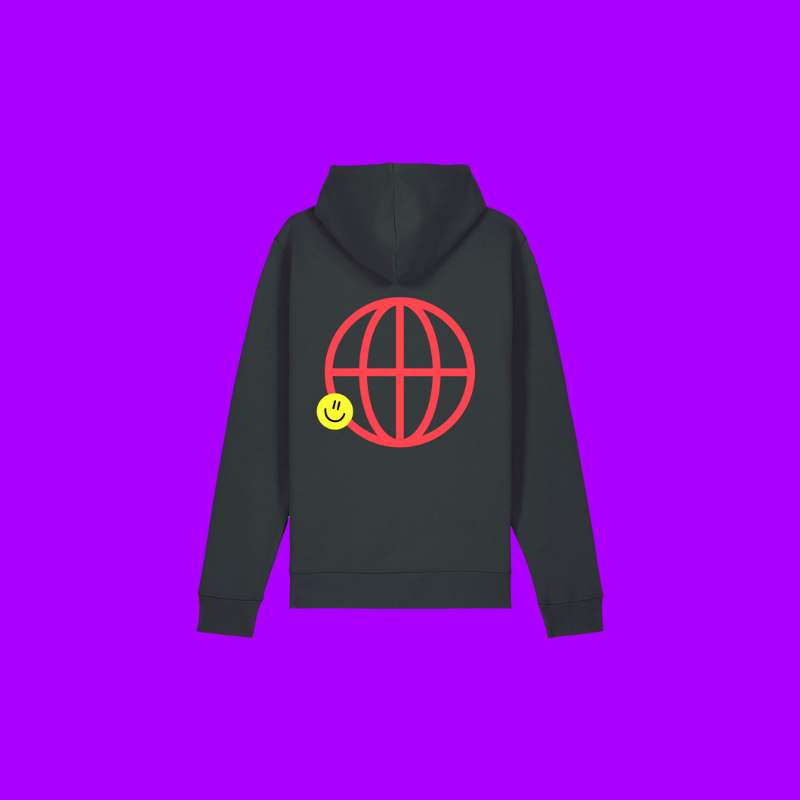 Hoodie - World - Zwart