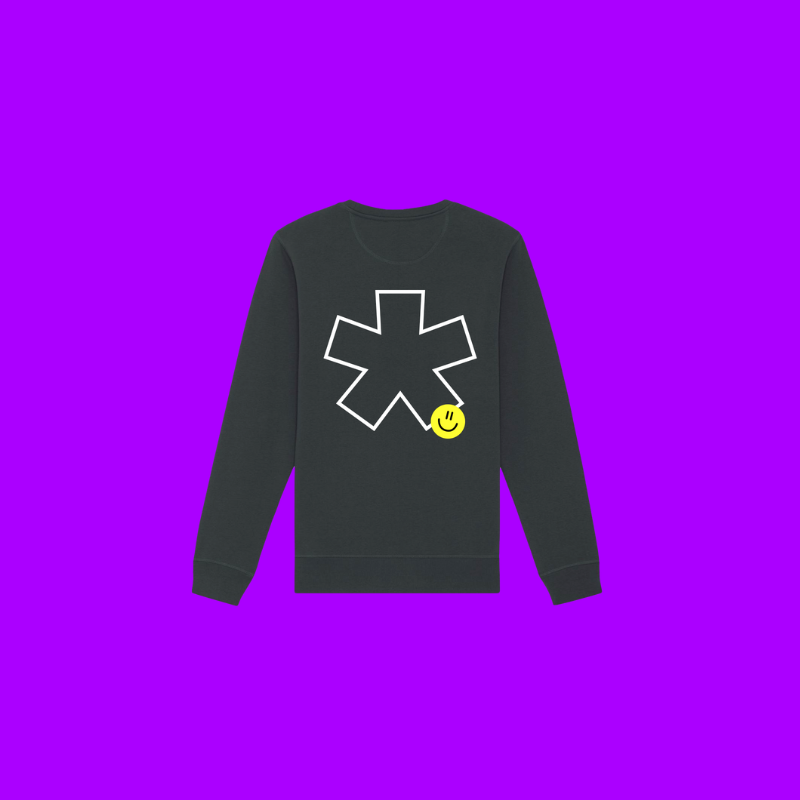 Sweater - 'Asterix' - Zwart